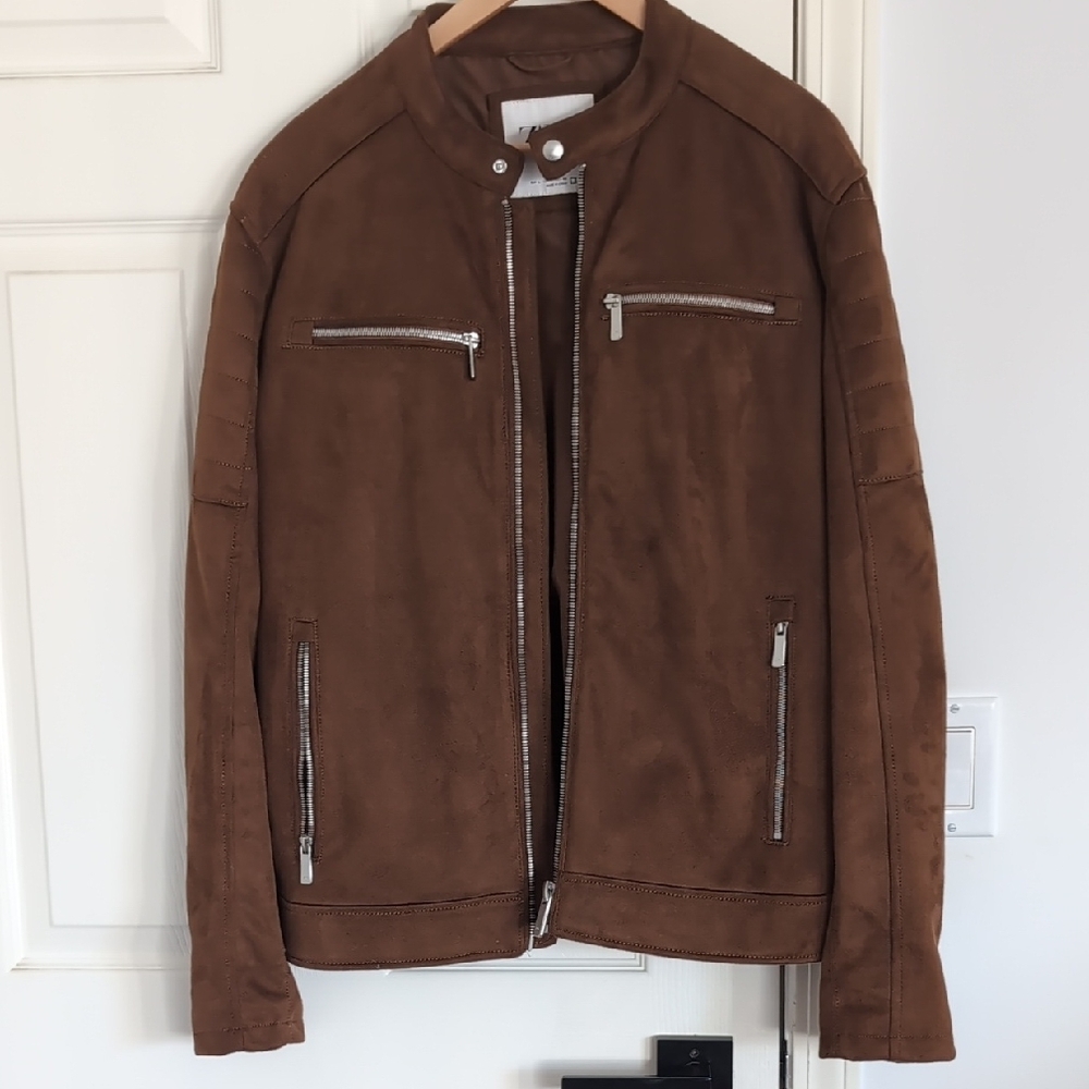 Zara Men's Brown Suede Jacket